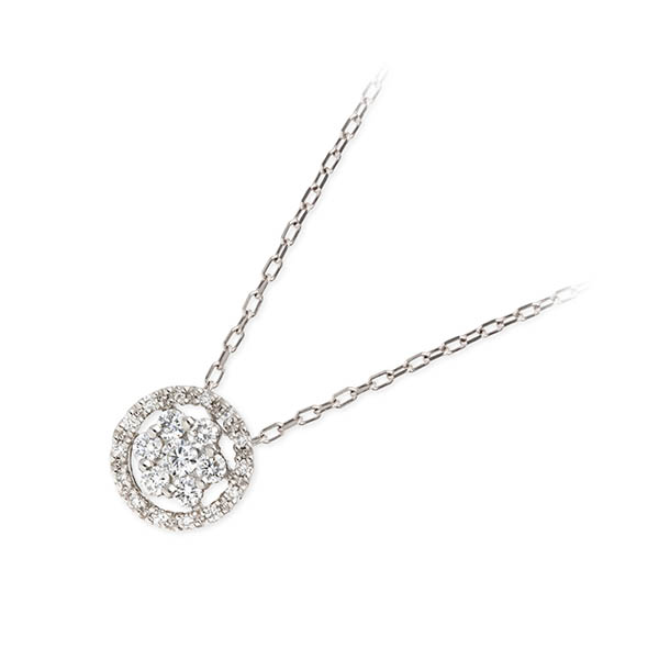 Rose Blanche プラチナネックレス