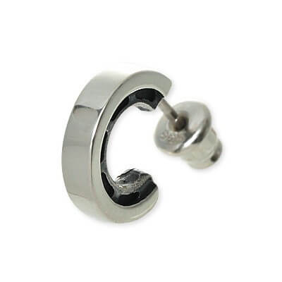 Dr MONROE シルバースタッドピアス(片耳用)