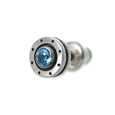 Dr MONROE シルバースタッドピアス(片耳用)