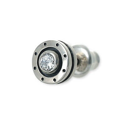 Dr MONROE シルバースタッドピアス(片耳用)