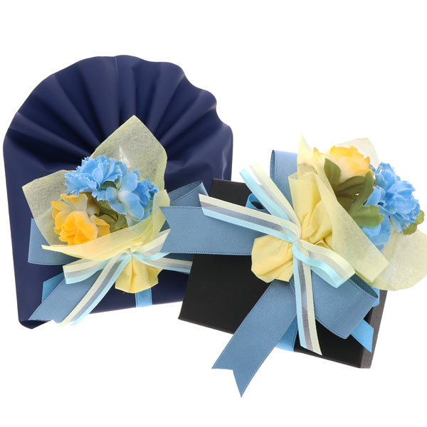 スペシャルラッピング オーナメントラッピング　ブルーカラー