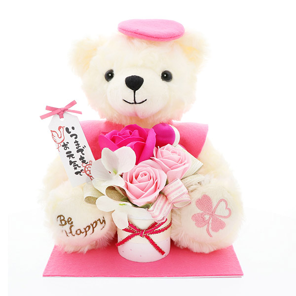 お花ソムリエ フラワー いつまでもお元気で ソープフラワー ピンク