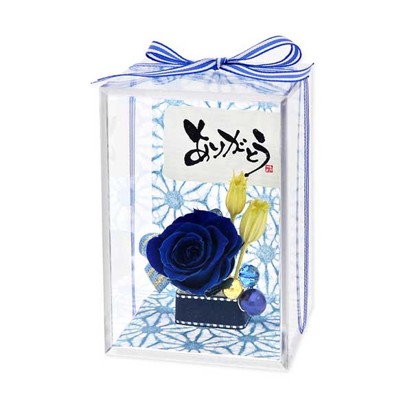 お花ソムリエ フラワー 誕生日 プリザーブドフラワー 選べるメッセージ&カラー7色