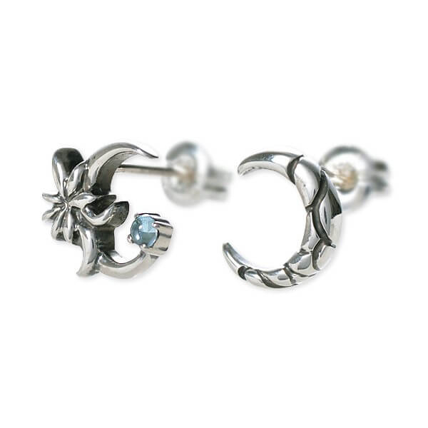 UZUOU シルバースタッドピアス
