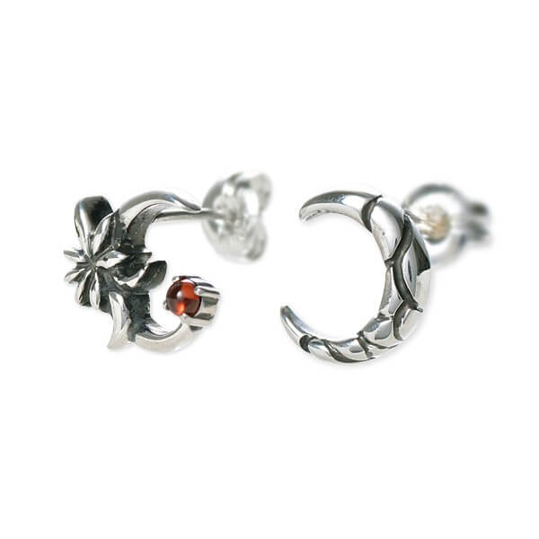 UZUOU シルバースタッドピアス