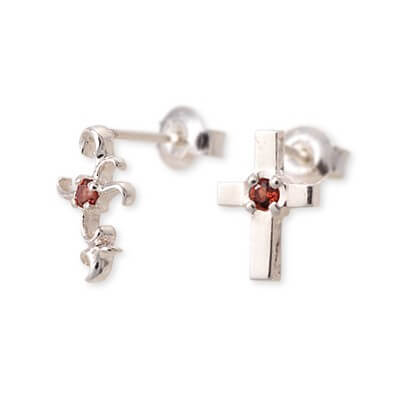 UZUOU シルバースタッドピアス