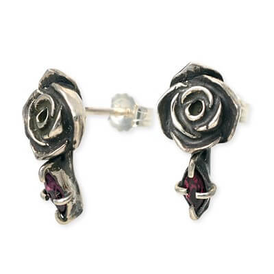 UZUOU シルバースタッドピアス