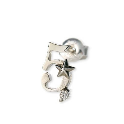 UZUOU シルバースタッドピアス