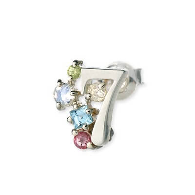 UZUOU シルバースタッドピアス