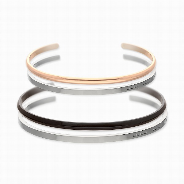 ステンレスペアバングル