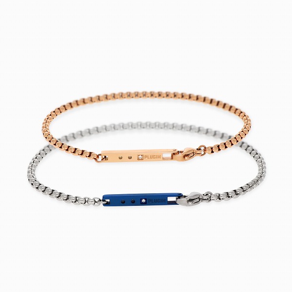 ステンレスペアブレスレット