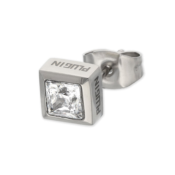 PLUG IN ステンレスピアス(片耳用)