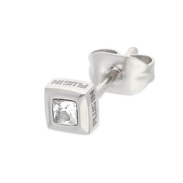 PLUG IN ステンレスピアス(片耳用)