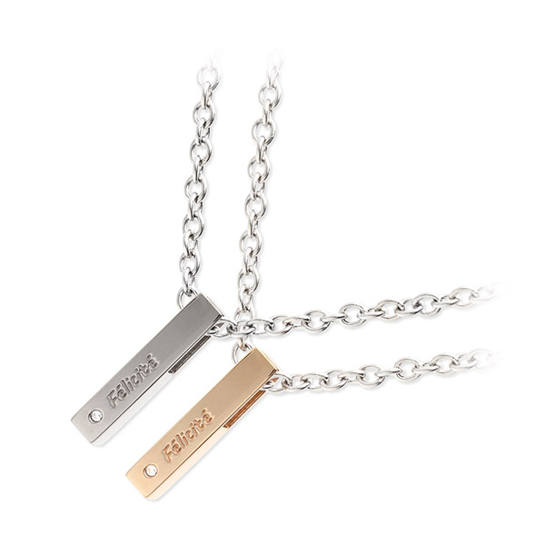 PLUG IN ステンレスペアネックレス