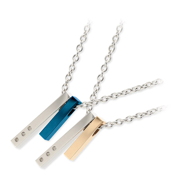 PLUG IN ステンレスペアネックレス