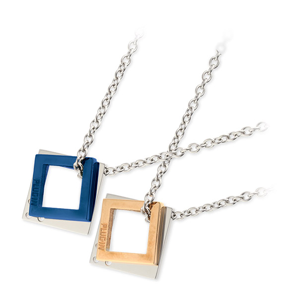 PLUG IN ステンレスペアネックレス