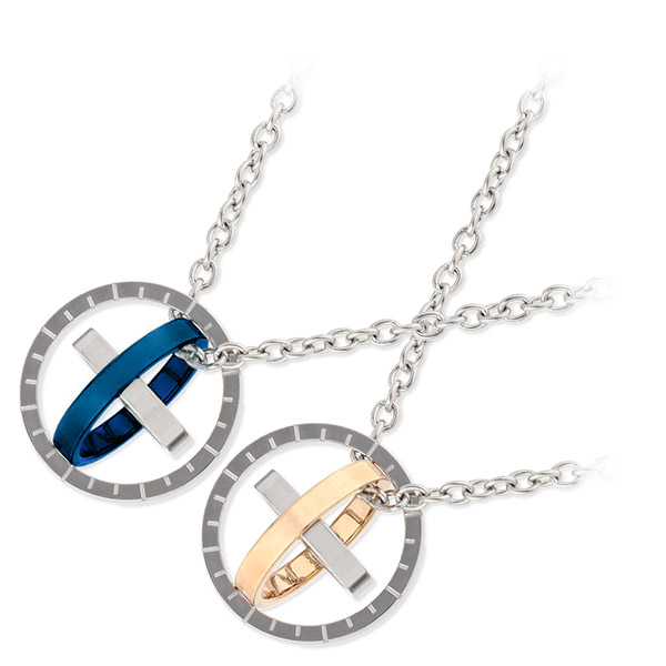 PLUG IN ステンレスペアネックレス