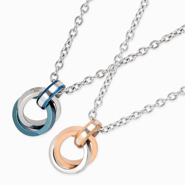 PLUG IN ステンレスペアネックレス