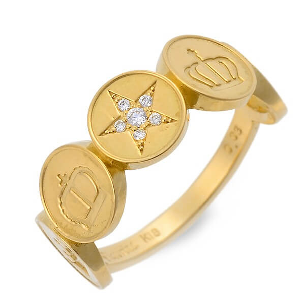 Victorina イエローゴールドリング