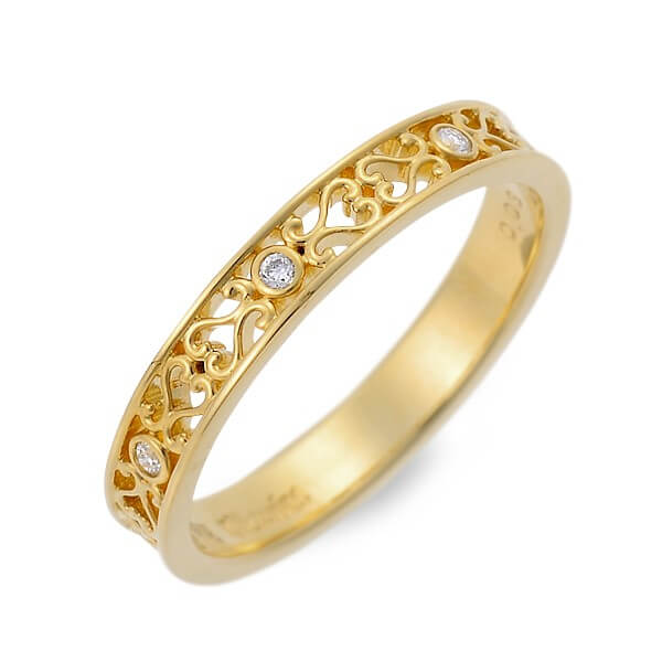 Victorina イエローゴールドリング