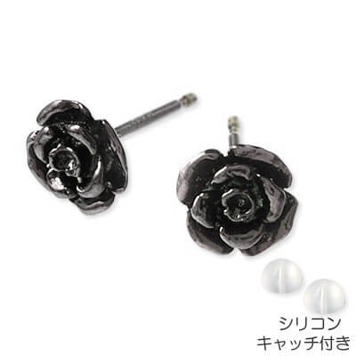 Rosso シルバースタッドピアス