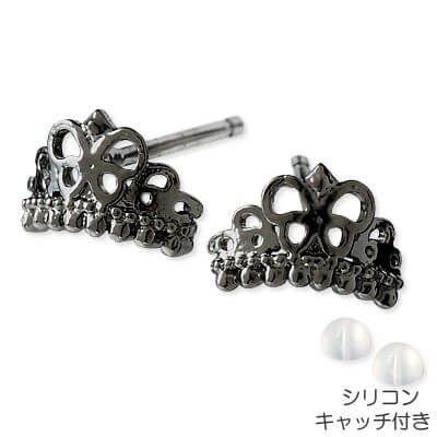 Rosso シルバースタッドピアス