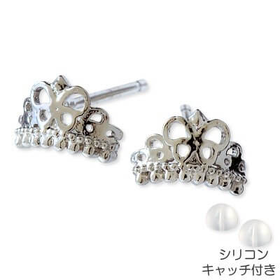 Rosso シルバースタッドピアス