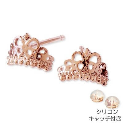 Rosso シルバースタッドピアス