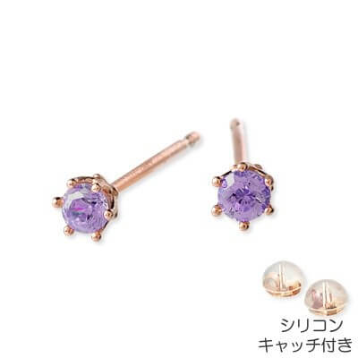 Rosso シルバースタッドピアス