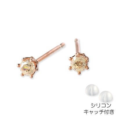 Rosso シルバースタッドピアス