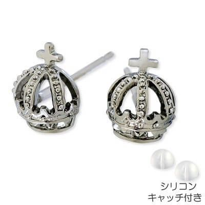 Rosso シルバースタッドピアス