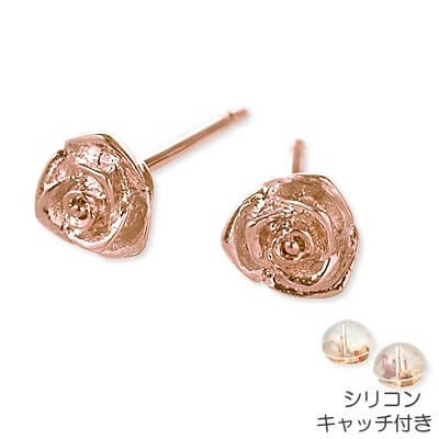 Rosso シルバースタッドピアス