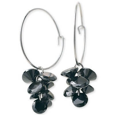 Rosso シルバーフープピアス