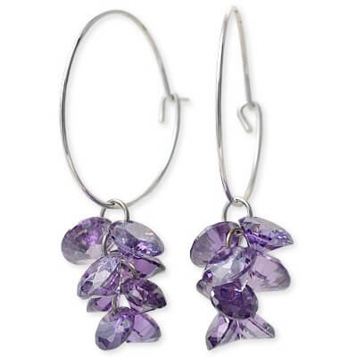 Rosso シルバーフープピアス