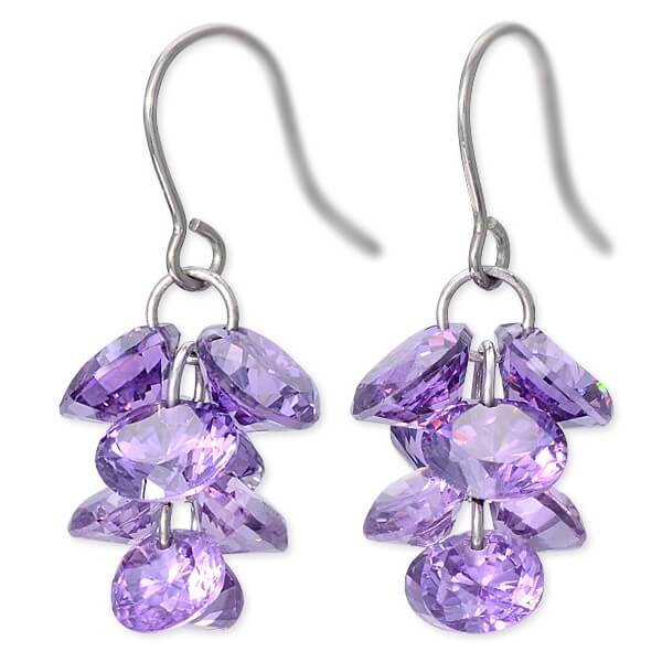 Rosso チタンフックピアス