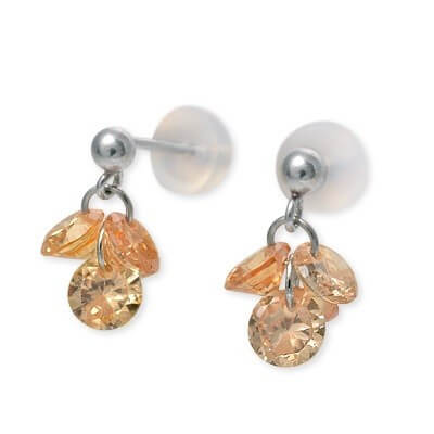 Rosso シルバースタッドピアス