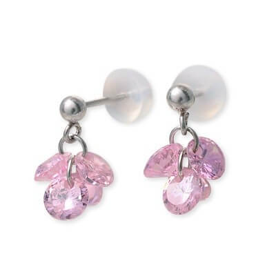 Rosso シルバースタッドピアス