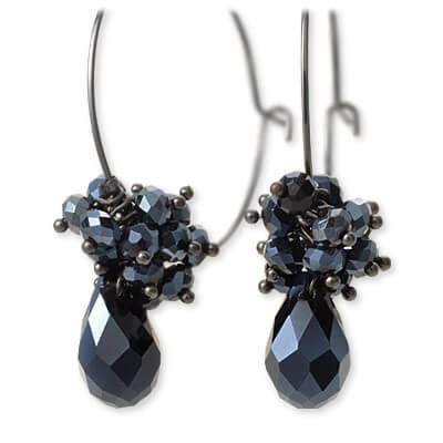 Rosso シルバーフープピアス