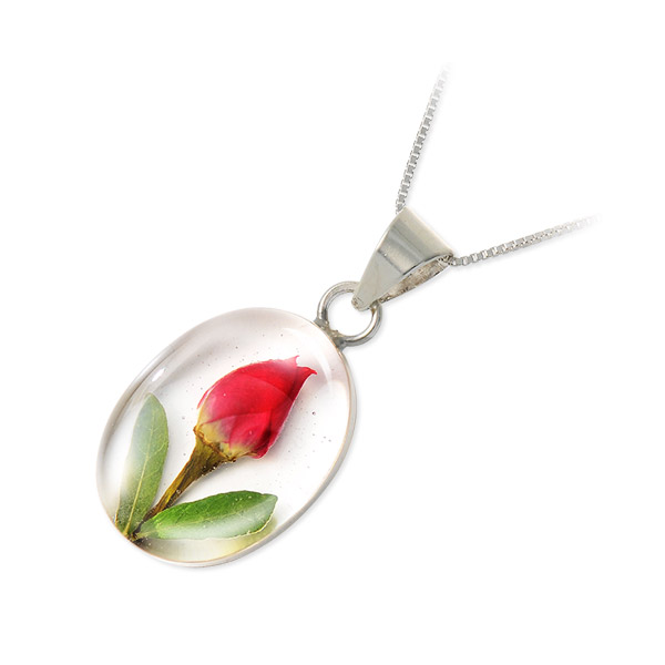 フラワーアクセサリー Candy Flower シルバーネックレス
