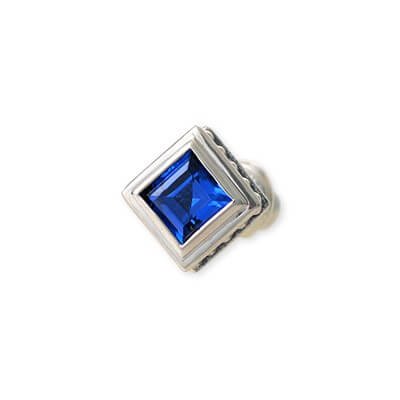 SAITAL シルバースタッドピアス(片耳用)