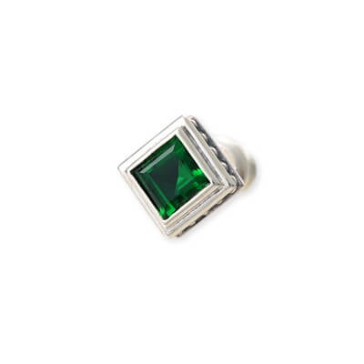 SAITAL シルバースタッドピアス(片耳用)