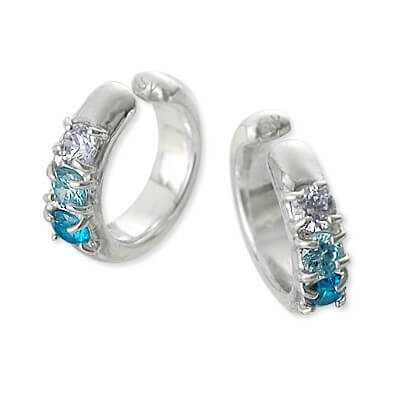 Blue Cat シルバーノンホールピアス