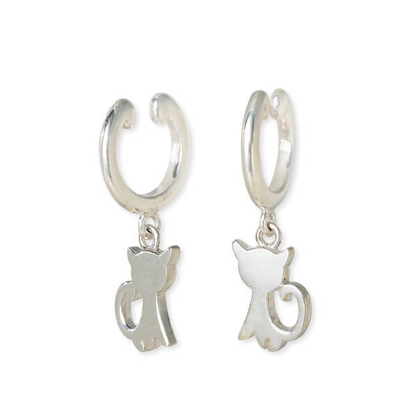 Blue Cat シルバーノンホールピアス