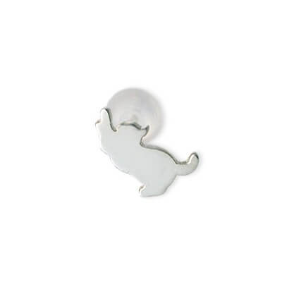 Blue Cat シルバースタッドピアス