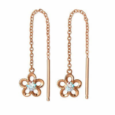 Blue Cat シルバースタッドピアス