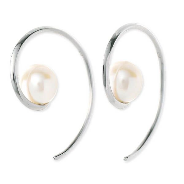 Blue Cat シルバーフープピアス