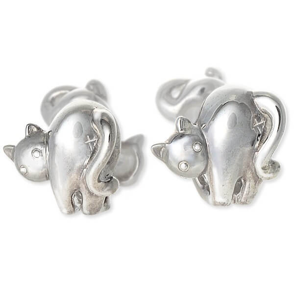 Blue Cat シルバーノンホールピアス