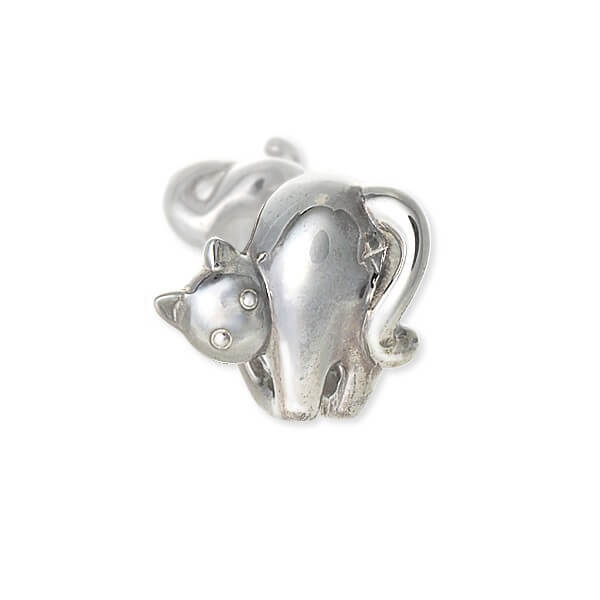 Blue Cat シルバーノンホールピアス
