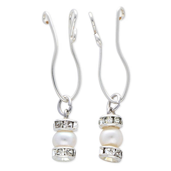 UZUOU シルバーフィルドイヤリング