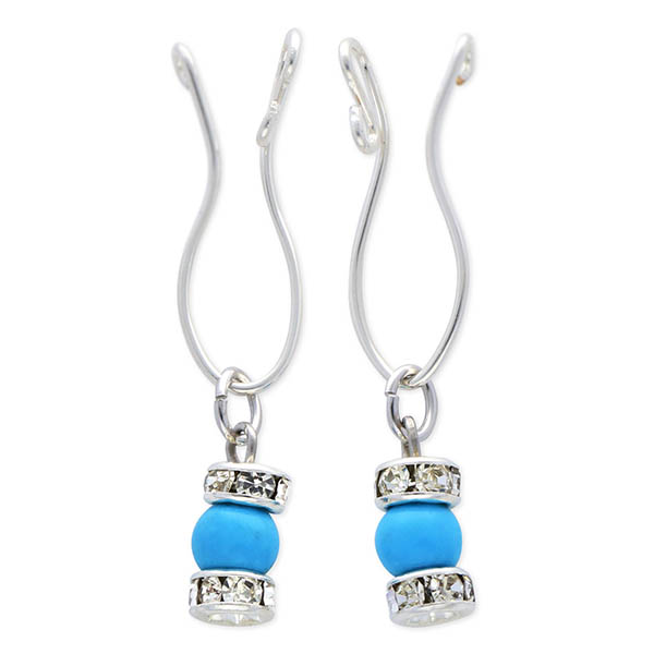 UZUOU シルバーフィルドイヤリング